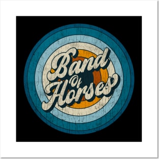 Band Of Horses - Retro Circle Vintage Posters and Art